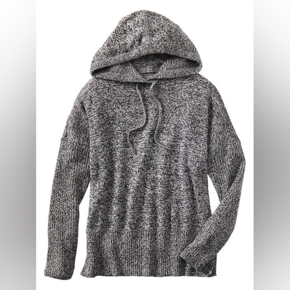 GAP Sweaters - GAP Marled Knit Hooded Pullover - Heather Gray